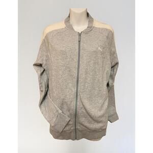 PUMA Track Suit Jacket Women’s XL/TG Grey White Comfortable RETRO Throwback